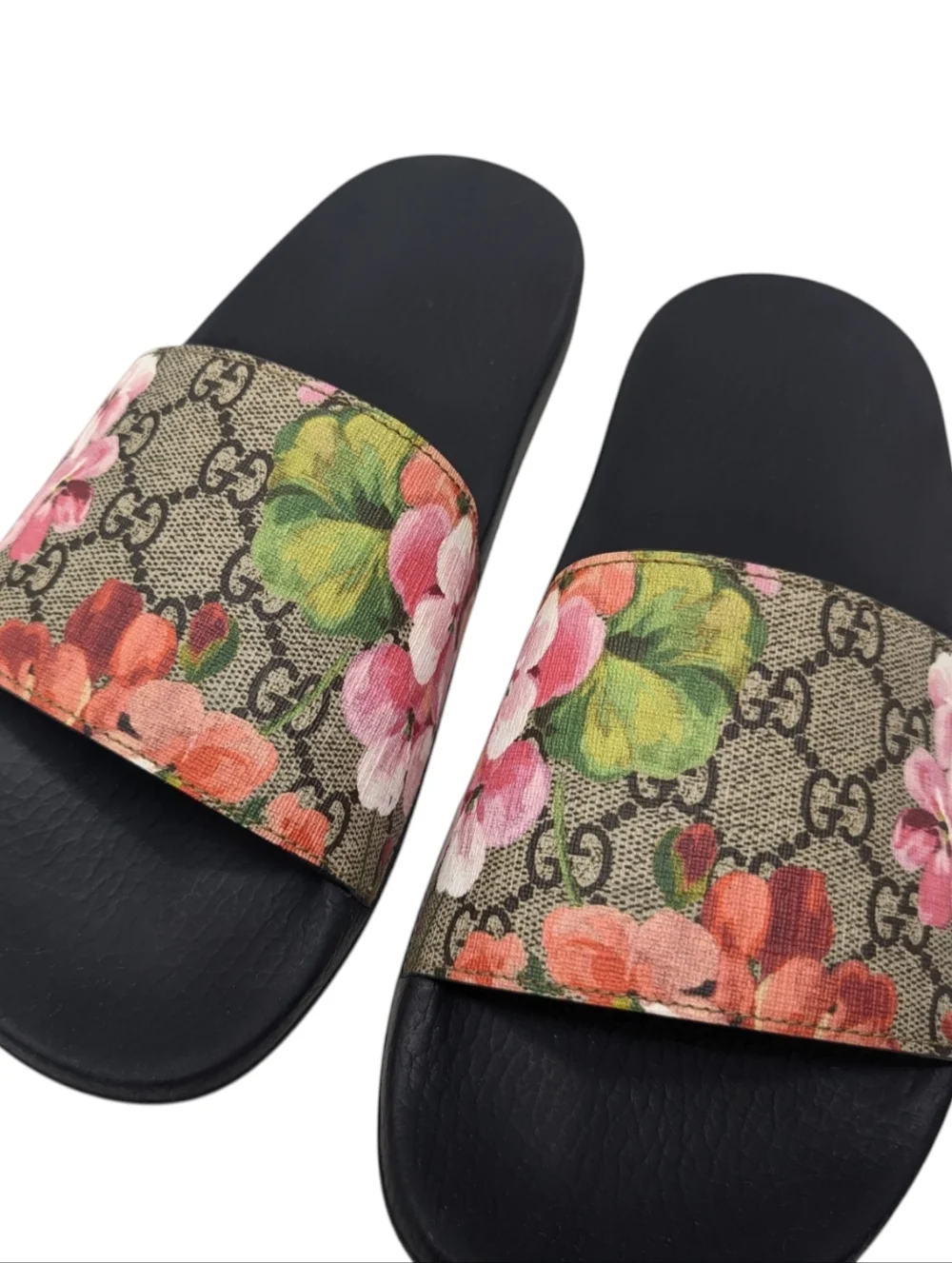 Gucci GG Web Supreme Bloom Floral Slide Sandals with box Size EU 39 - Picture 5 of 8